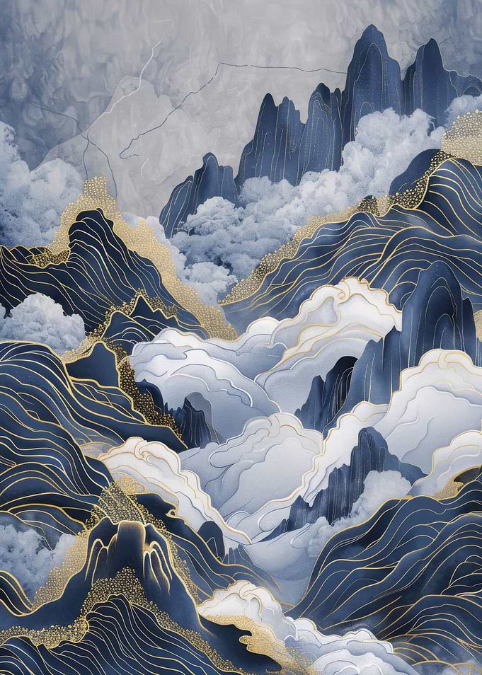 Landscape Blue Gold
