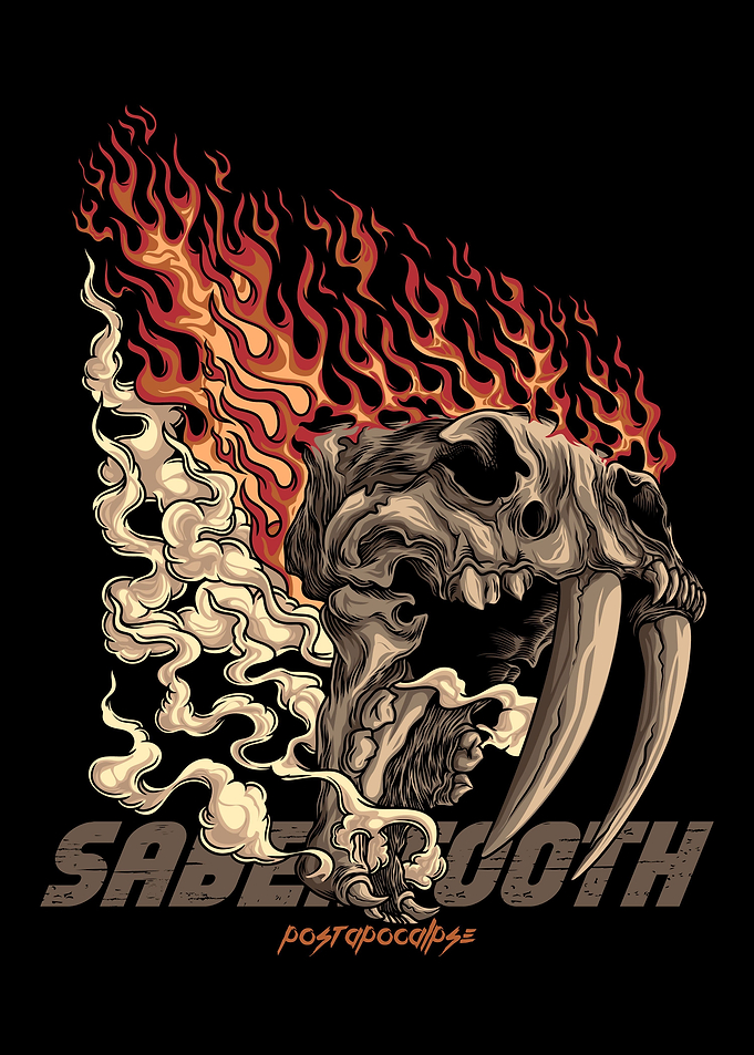 Sabertooth With Text
