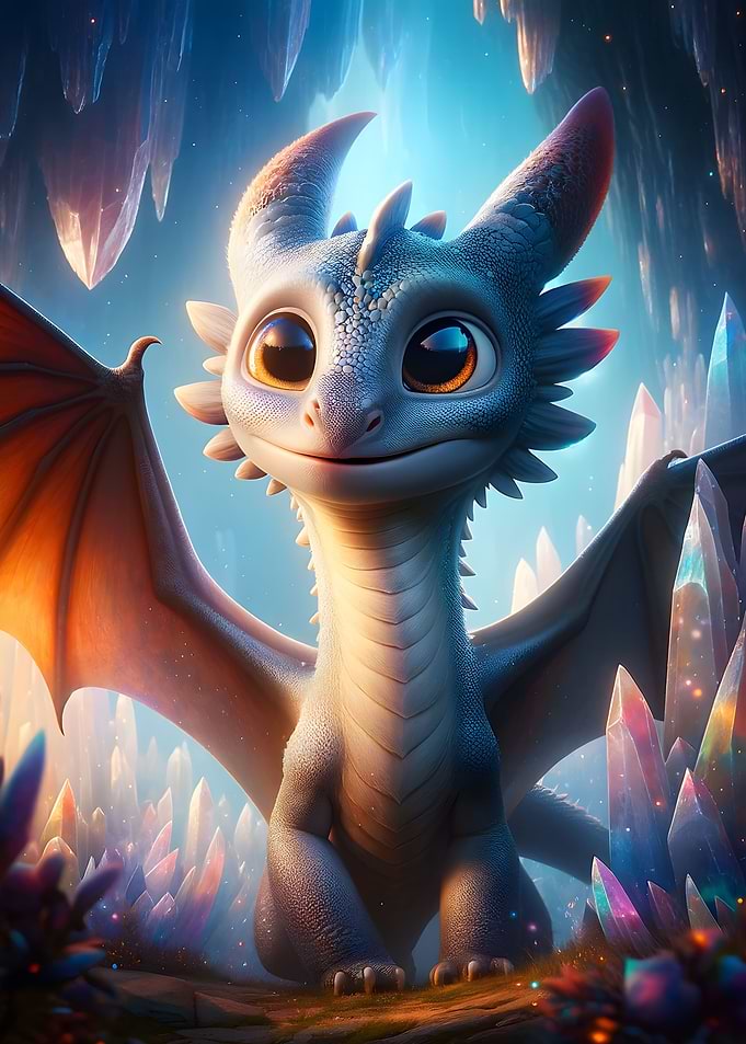 Cute Baby Dragon Kids Room