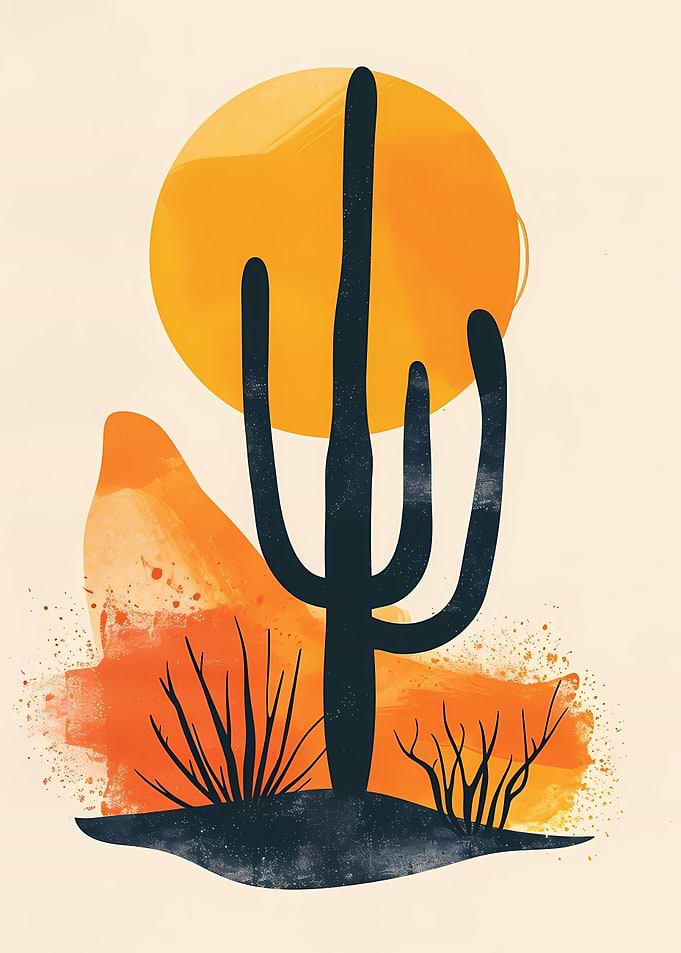 Desert Dusk Sunset