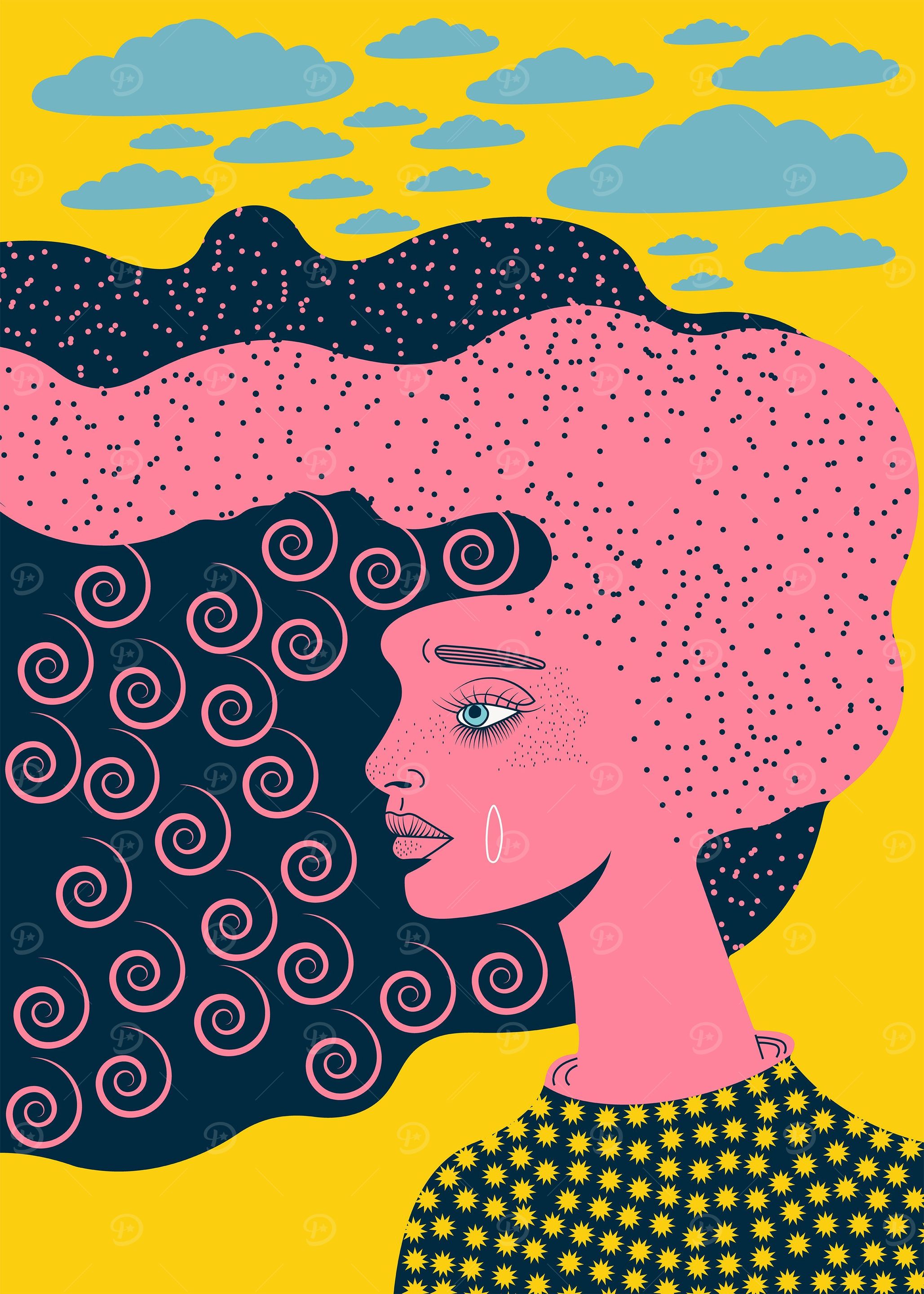 Long Haired Woman