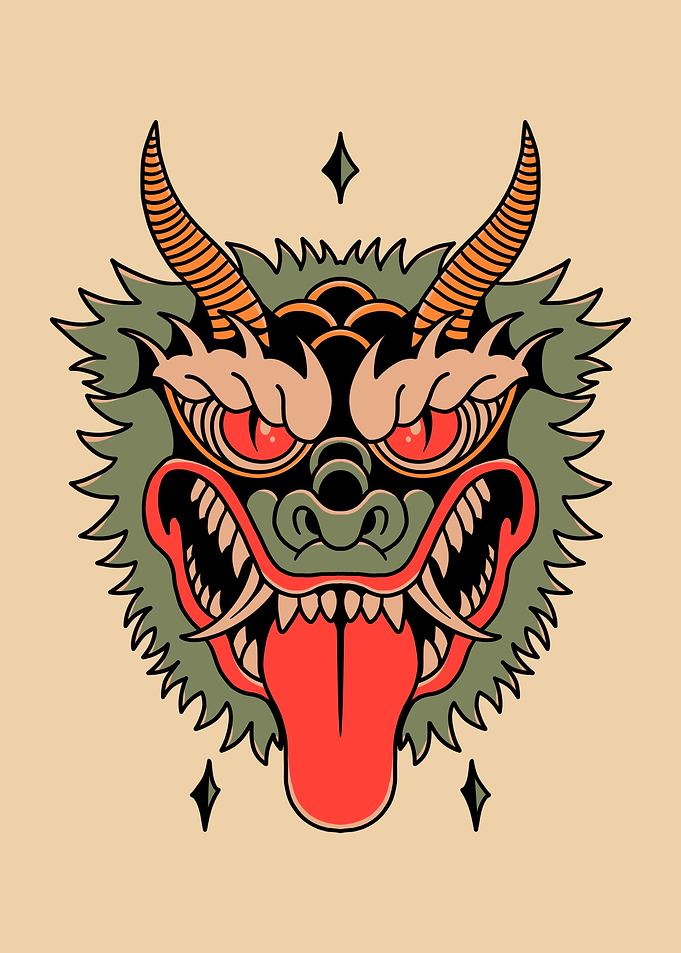 green dragon tattoo