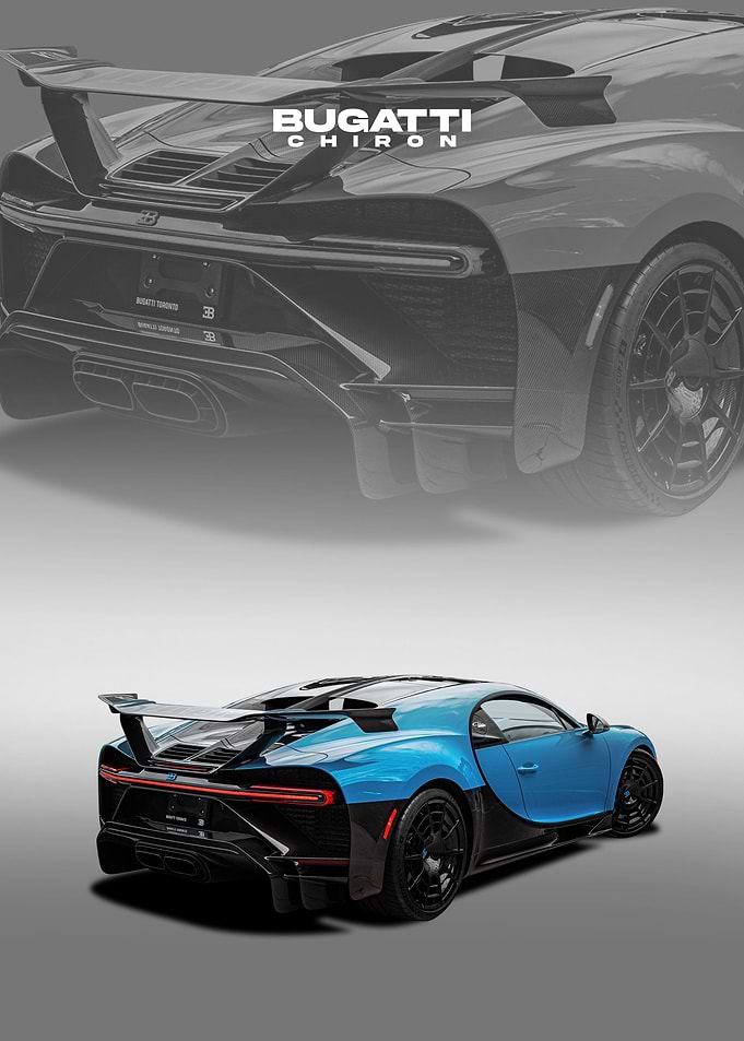 bugatti chiron blue