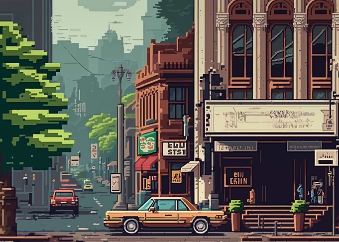 Essen City Pixel Art