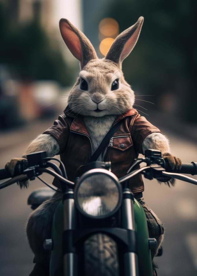 Bunny on Bike 2