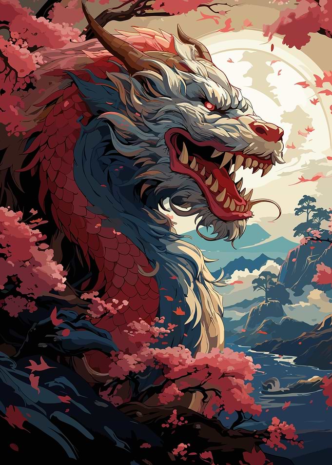 Sakura Japanese Dragon