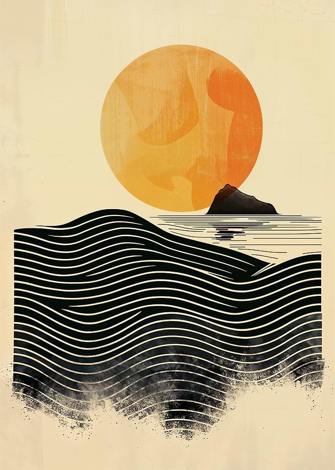 Sunset Waves