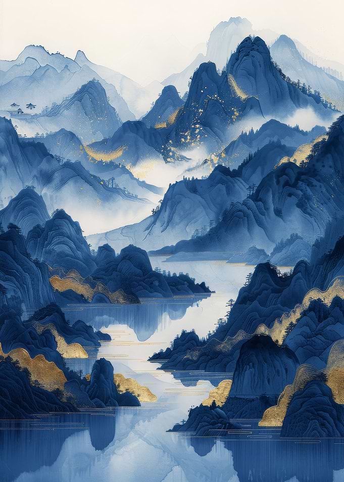 Landscape Blue Gold