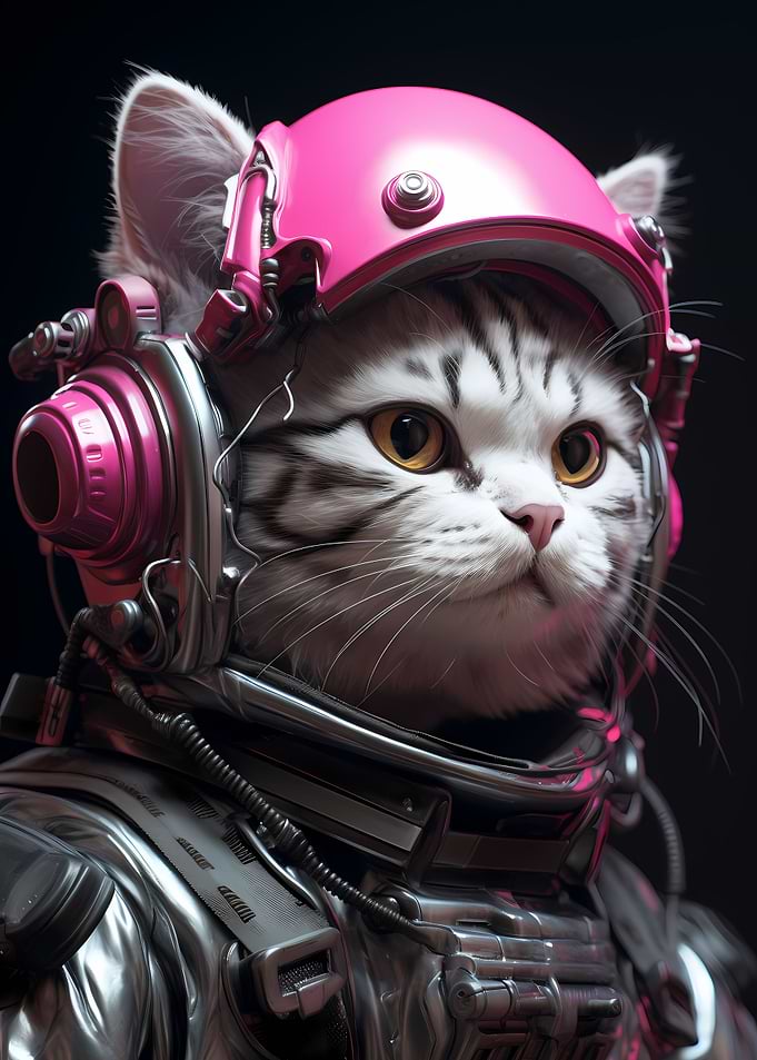 Cute Cyberpunk Cat