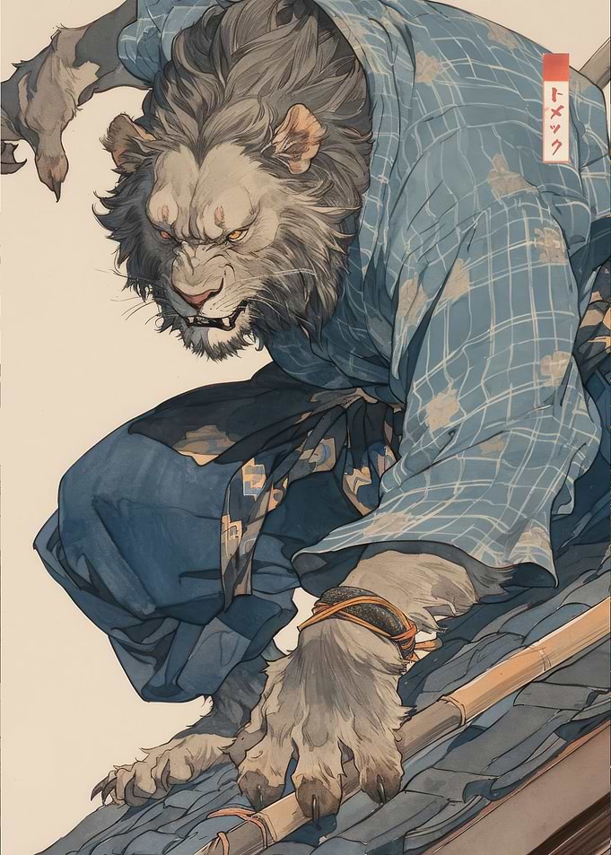 Karate Lion warrior