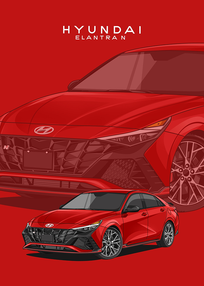 hyundai elantra n red