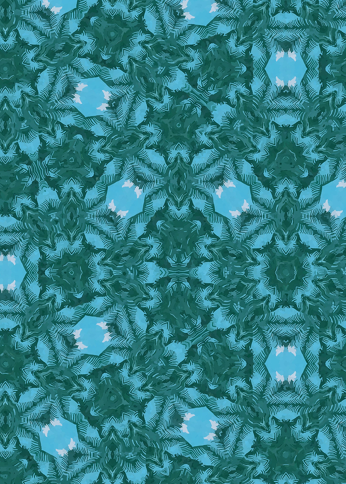 Palm leaves pattern