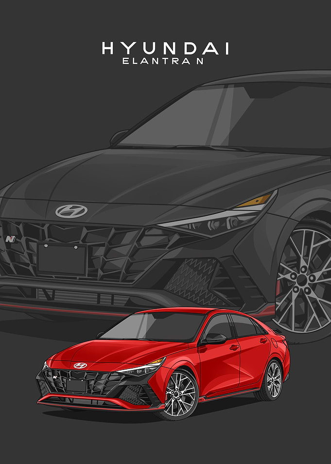 hyundai elantra n red