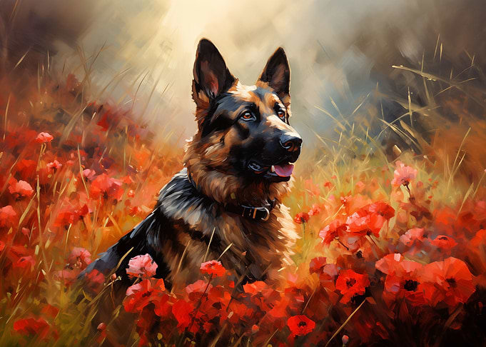 German Shepherd dog