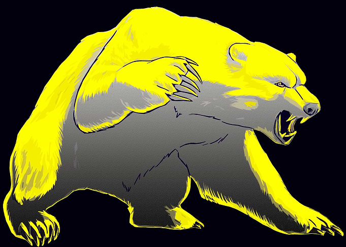 Bear pop art