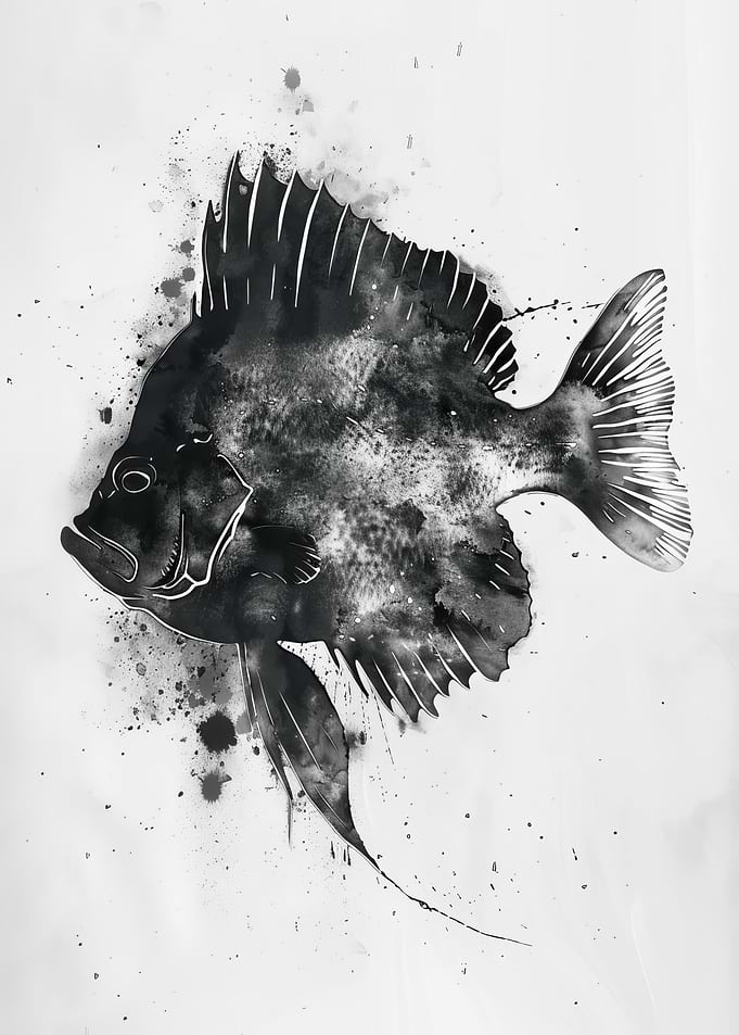 Flounder Watercolor