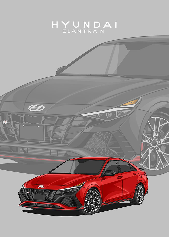 hyundai elantra n red