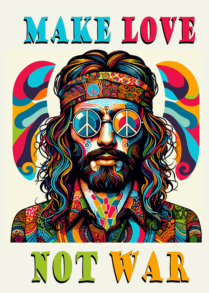 hippie make love not war