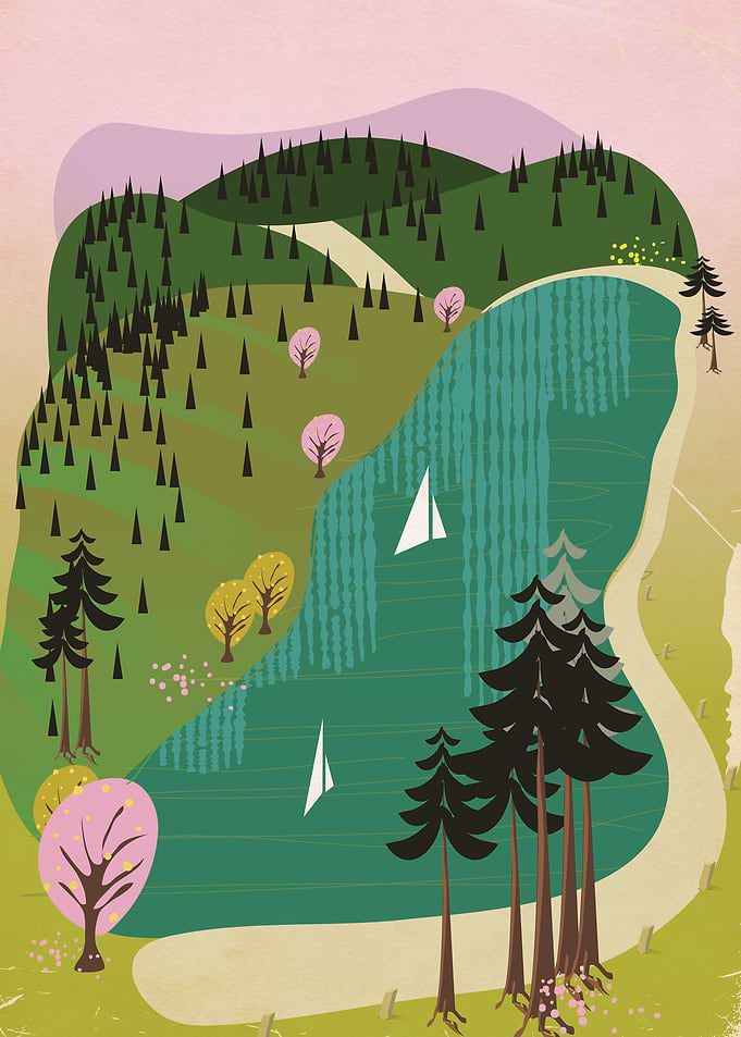 Cartoon landscape