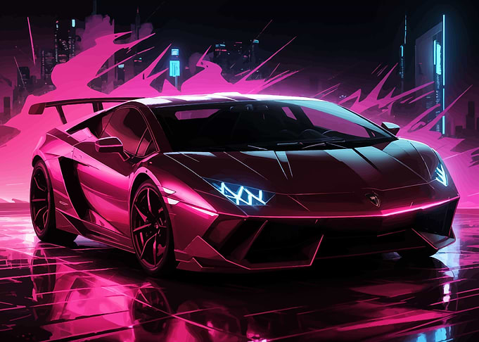 CyberNeon Lamborghini