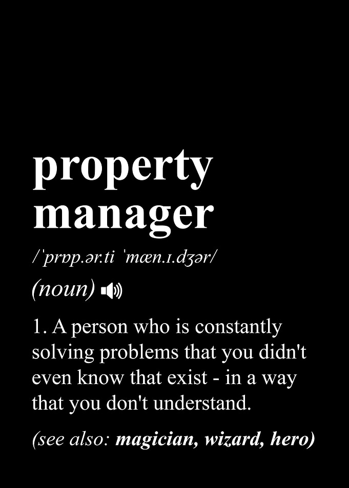 Property Manager Funny