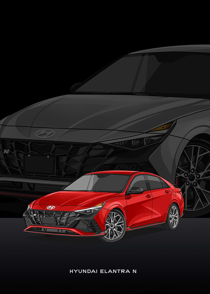 hyundai elantra n red