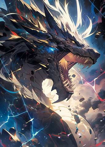 Cyberdragon anime art