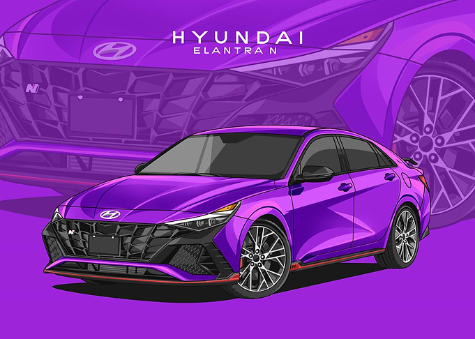 hyundai elantra n violet