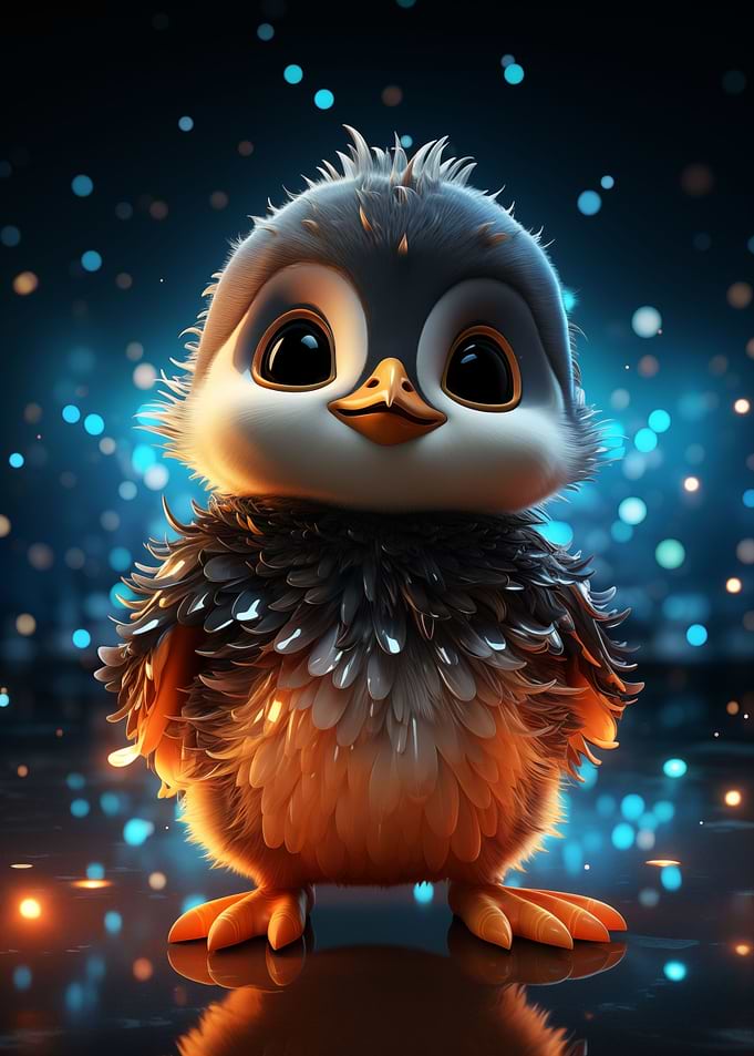 3D Baby Penguin 2