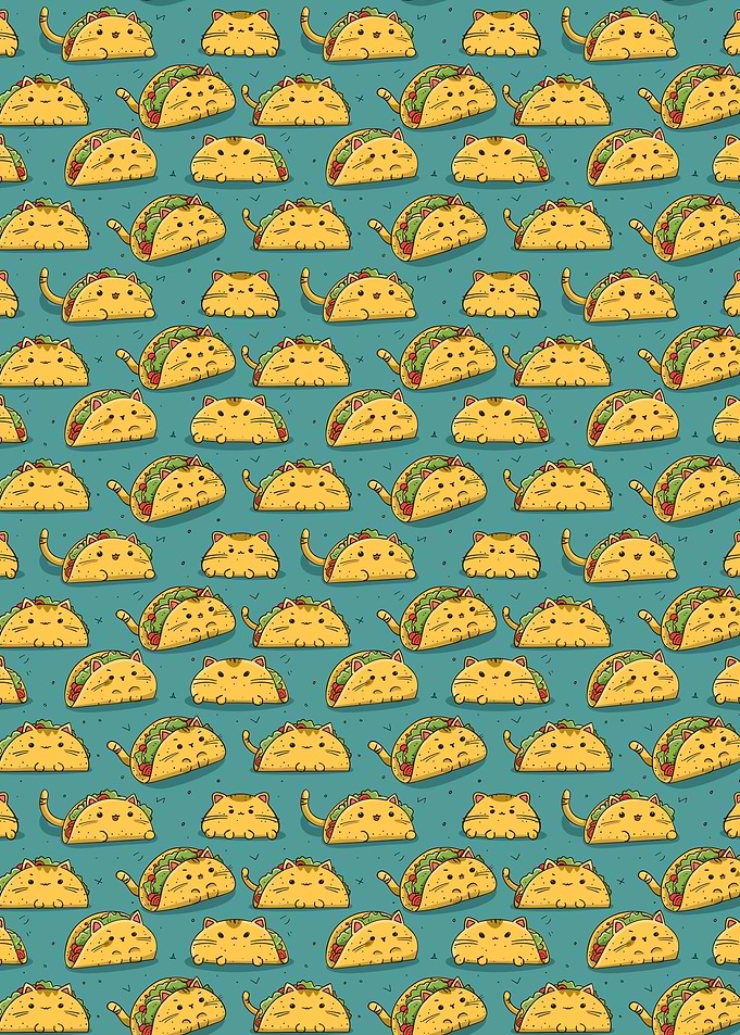 Cute Cats in Taco Shells