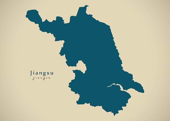 Jiangsu China map