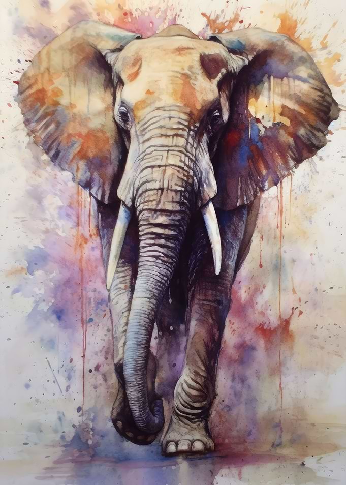 Abstract African Elephant
