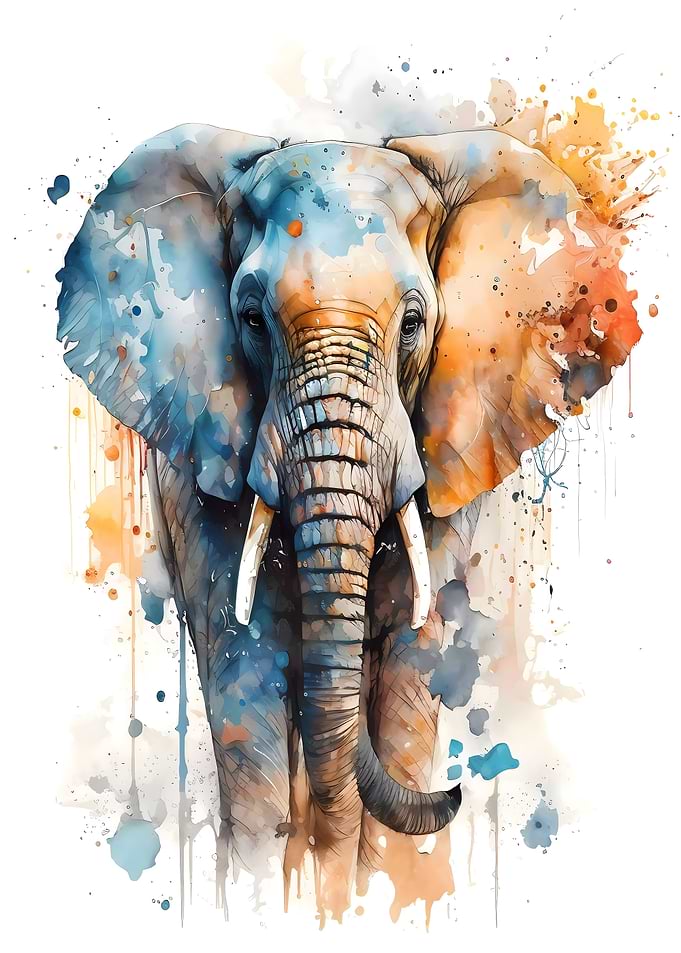Abstract African Elephant