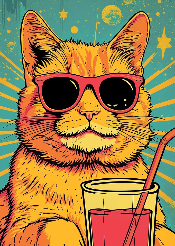 Funny Orange Cat