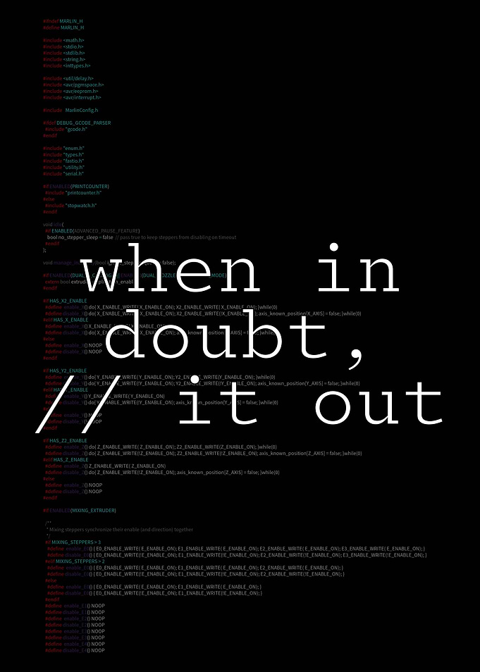 When In Doubt