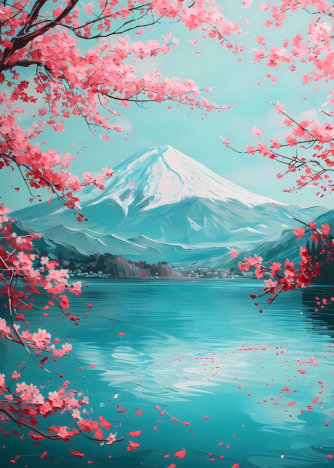 Cherry Blossom Japan Art