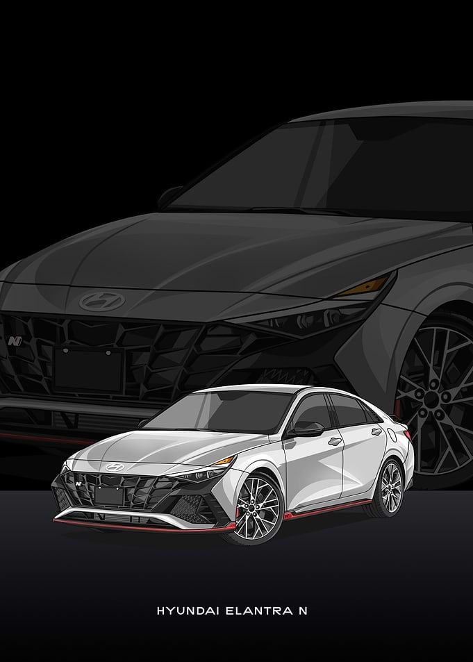hyundai elantra n white