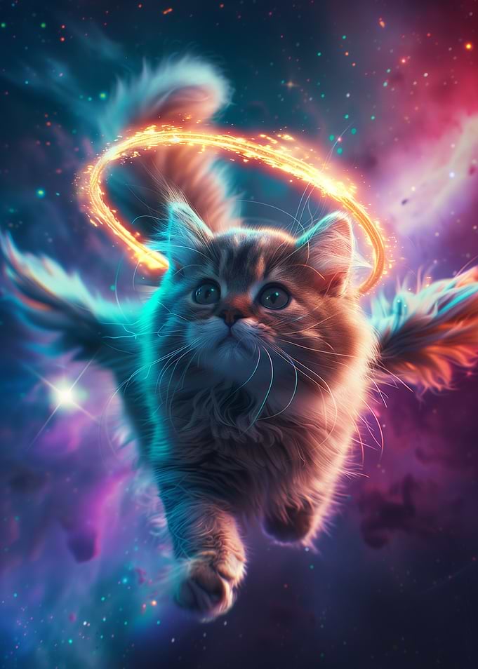 Holy Kitty in the sky