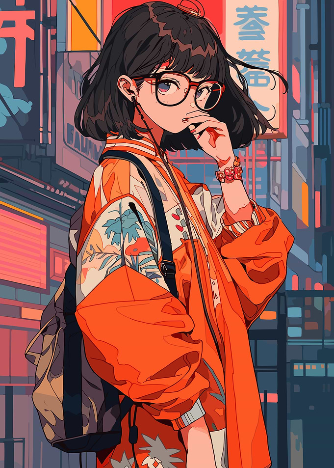 Nerd Anime Girl