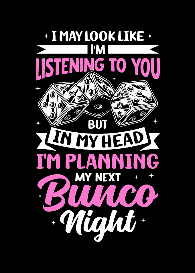 Bunco Night Planning Dice