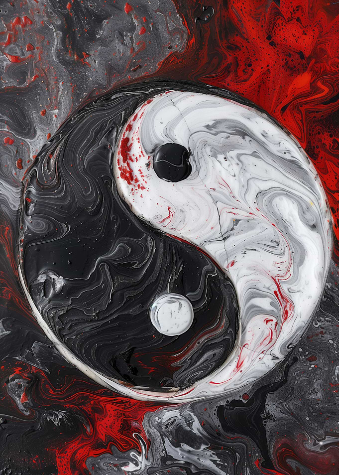 Crimson Yin Yang