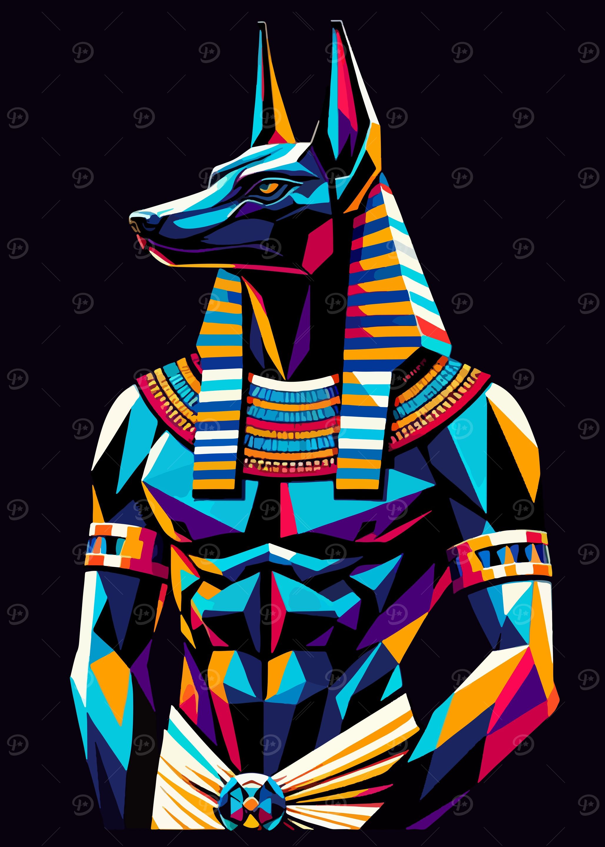 Anubis wpap pop art