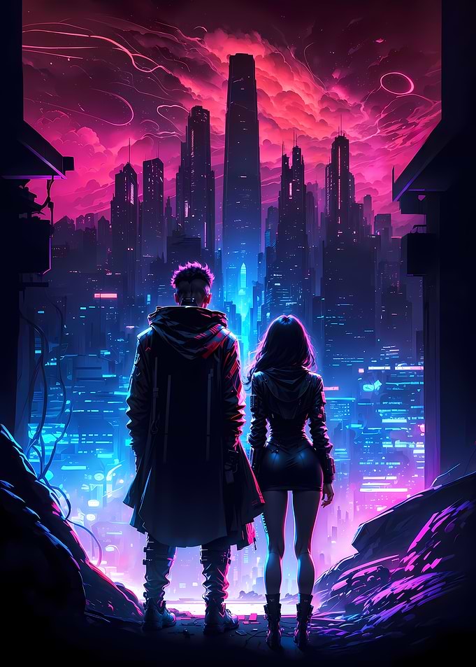 Neon City Night Serenade