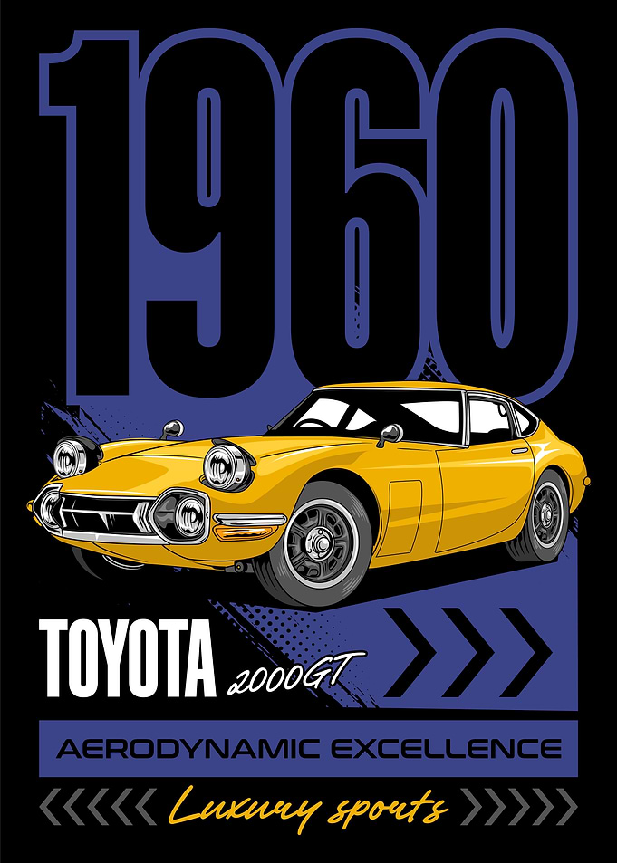 Retro 2000GT JDM Car