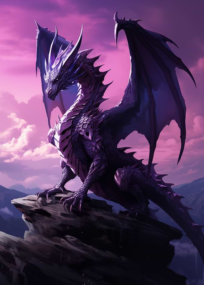 Majestic Black Dragon