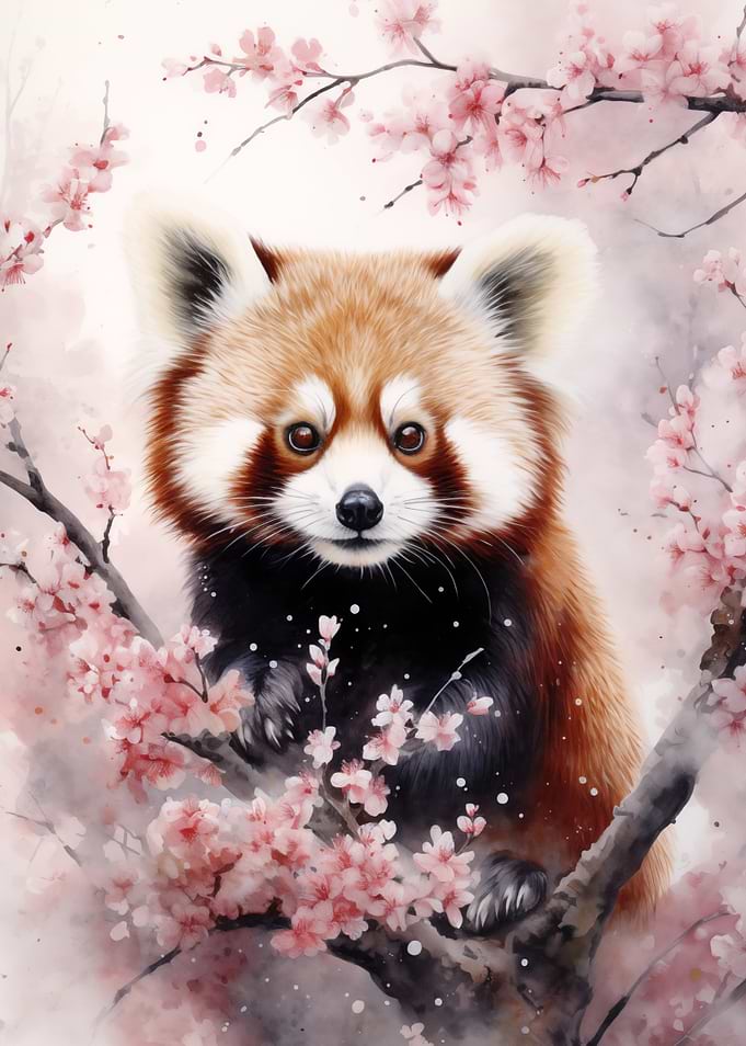 Red Panda Watercolor