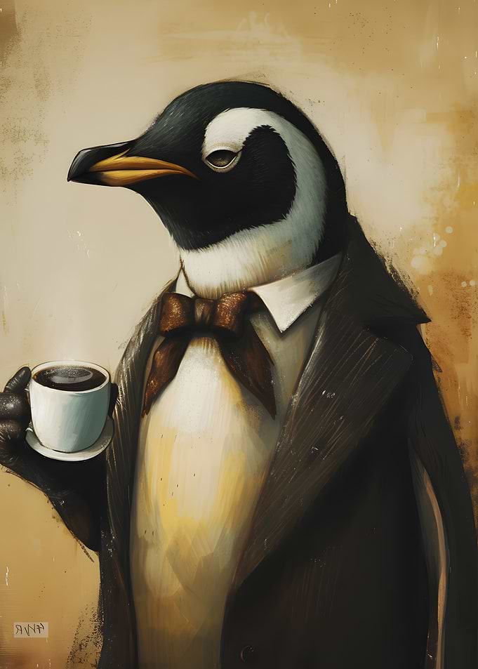 Vintage Penguin Coffee
