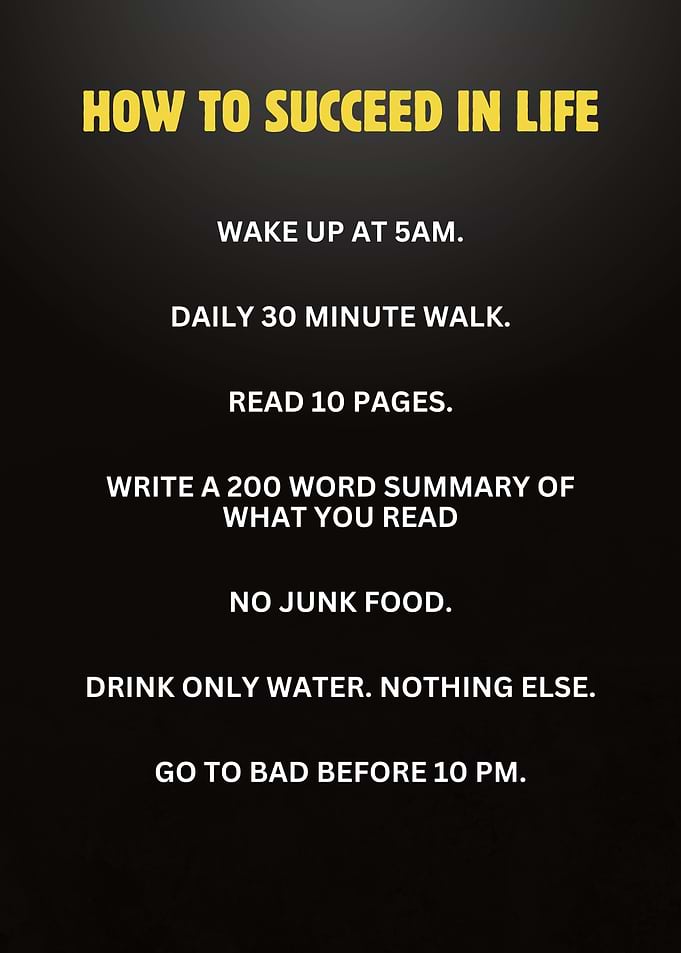7 Rules for Success