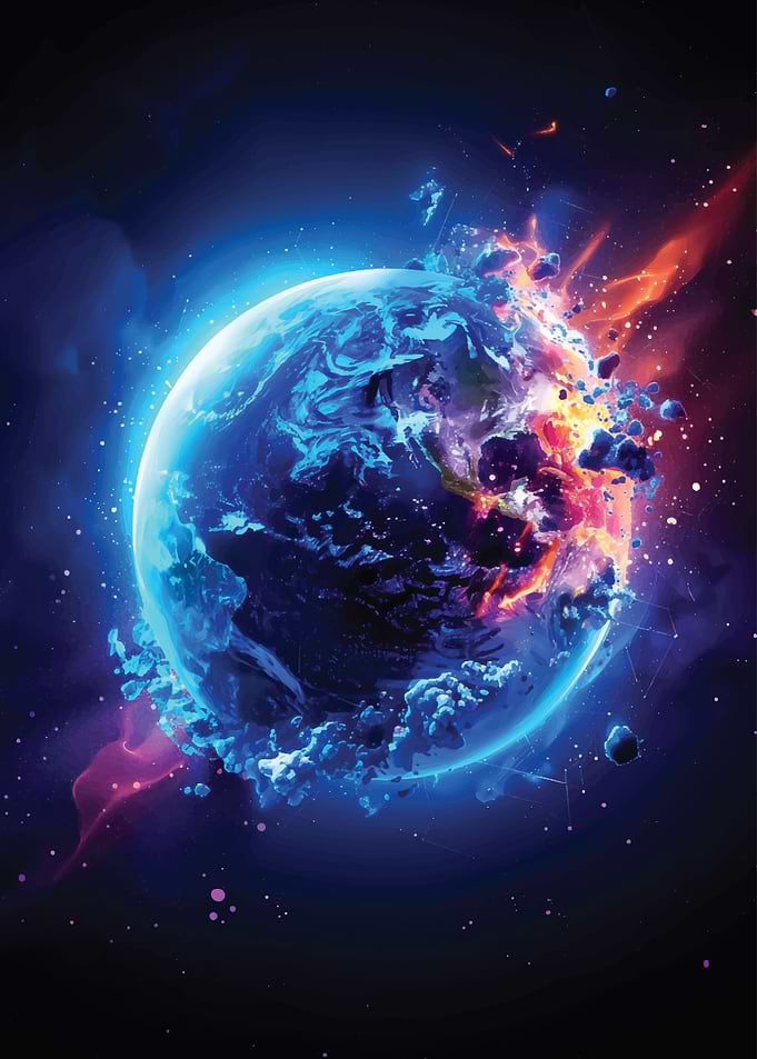 Galaxy Cosmic Explosion