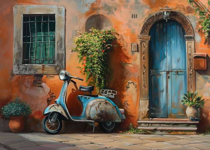 Italian Home Oil Painting